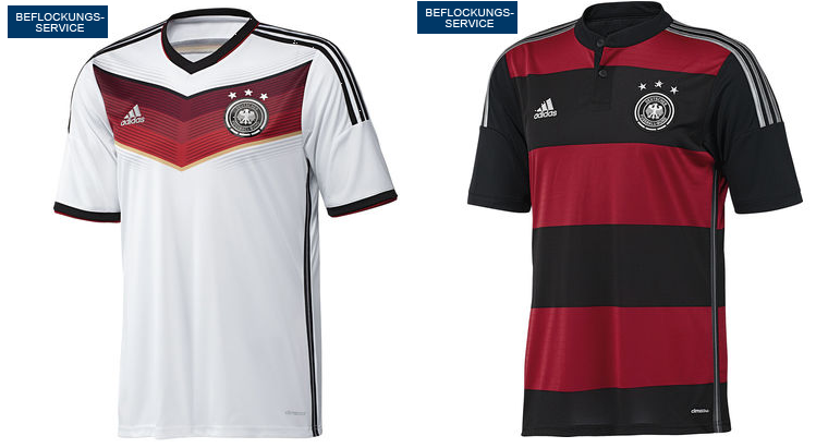 Original DFB WM Trikot 2014 für 25€ mit einer kostenlosen DFB-WM-Spielpaarung Beflockung - heim und auswärts, verfügbare Größen: XL und Kindergrößen