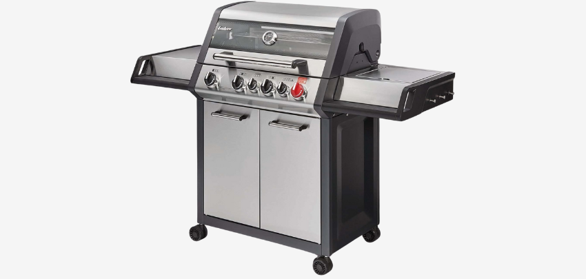 Enders Monroe Pro 4 SIK Turbo für 529€ - Gasgrill-Wagen mit Gusseisenrost &amp; 4 Brennern