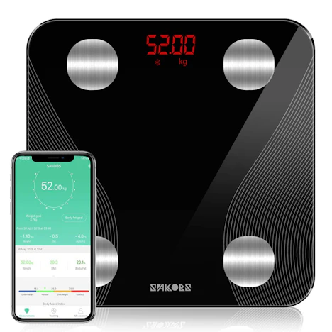 Waage mit Körperfett Personenwaage Testsieger Bluetooth