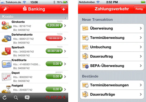iPhone/iPod/iPad: Online-Banking App "S-Banking" gratis (Update)