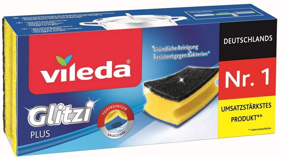 Vileda Glitzi Plus Topfreiniger, 3er Pack  für 0,90€(Statt 1,39 €)