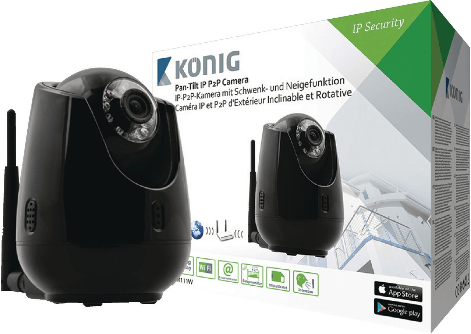 König SAS-IPCAM111B im Angebot: Nur 55,47€ statt 72,81€
