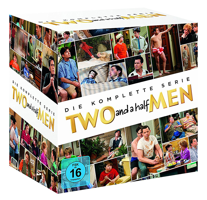 Two and Half Men Komplettbox für 60€ - Staffeln 1-12 auf 40 DVDs