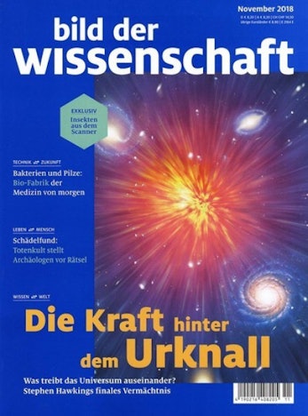 Halbjahresabo Bild der Wissenschaft für 38,20€ - mit 45€-Gutschein für Media Markt oder Zalando als Prämie