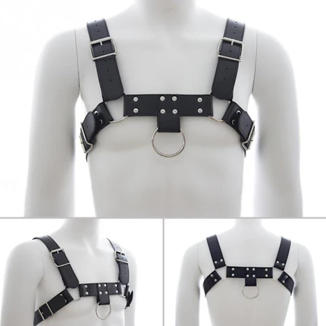 "H" Stil Herren Bondage aus PU Leder