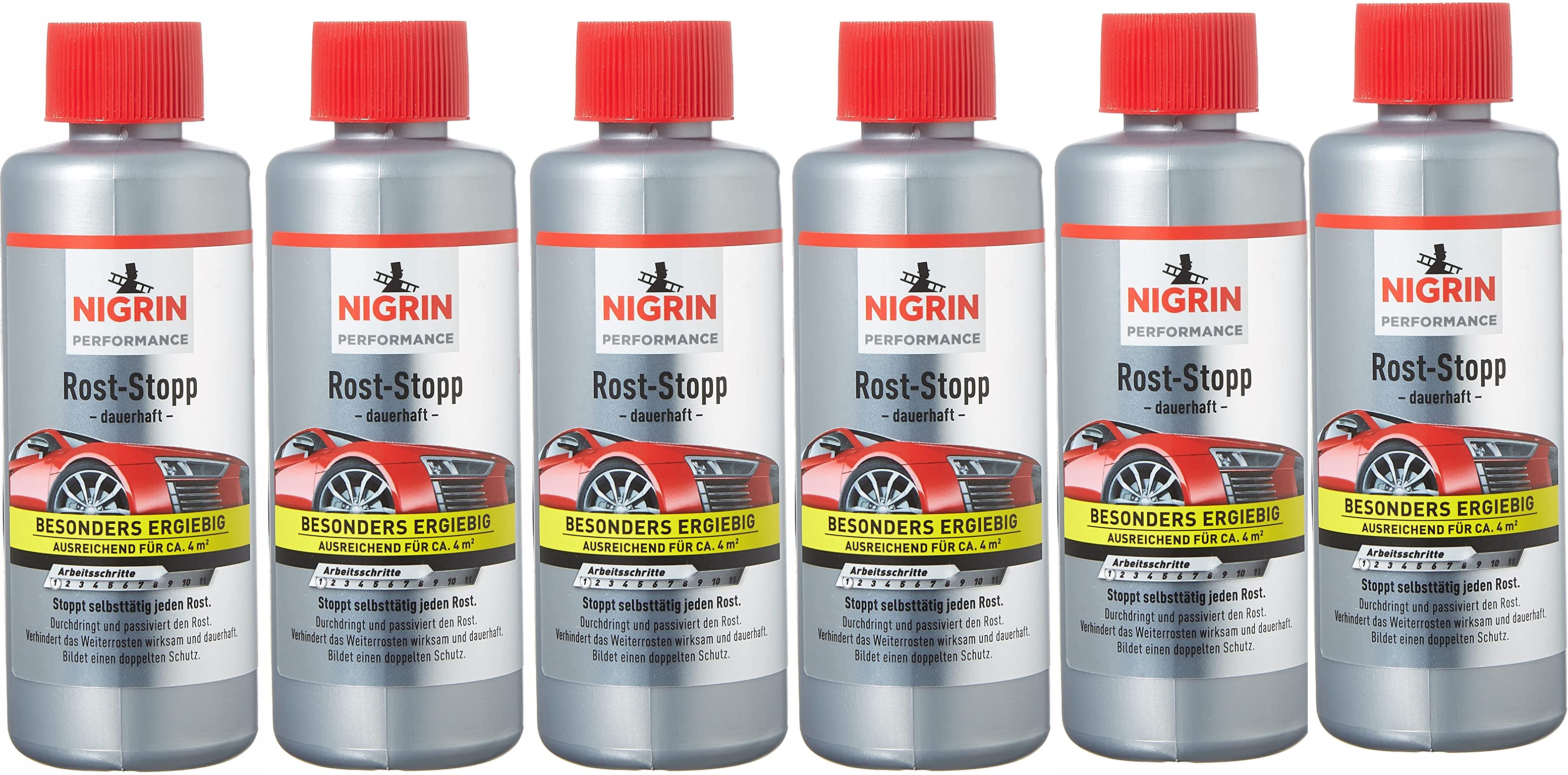 Preisfehler? 6x Nigrin Performance Rost-Stopp (je 200ml) für 8€ – Korrosionsschutz auf Tannin-Basis