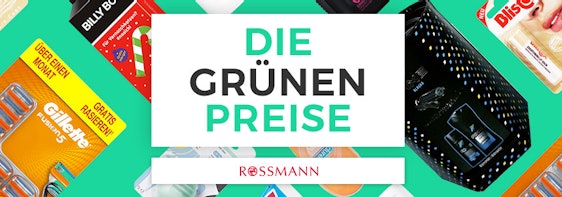 Top 10 Grüne Preise bei Rossmann am 20.03.2019 - z. B. 14 Gillette Fusion5 Klingen für 20€