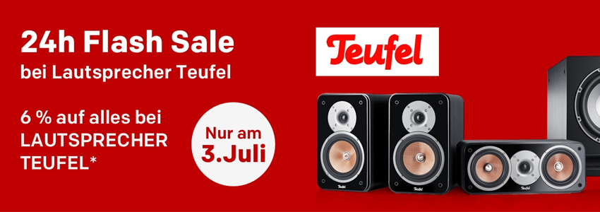 24h Teufel Flash Sale bei Rakuten - z. B. Teufel Move BT für 85€