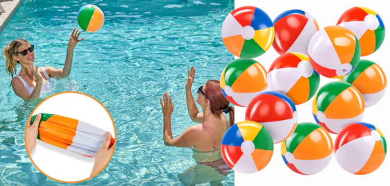 Nur 74 Cent pro Ball! 🌈 JOYIN Wasserball 12er-Set (30 cm) für 9€ 🏖️
