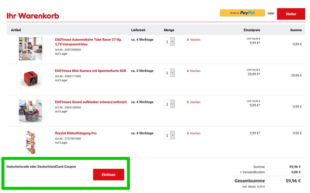 Netto Gutschein einlösen