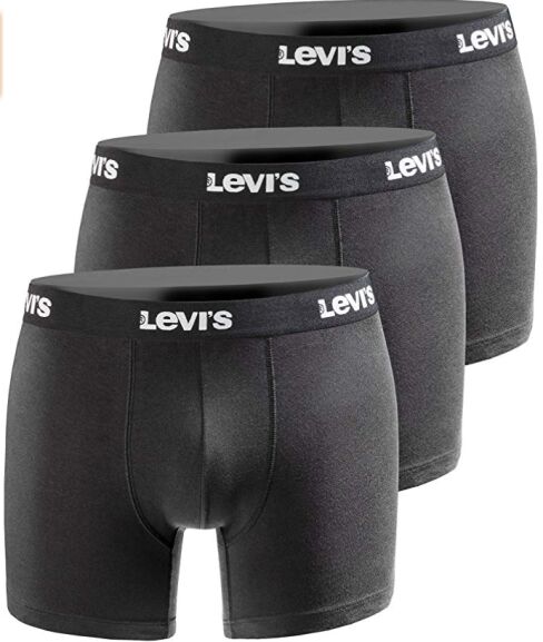 (Amazon Prime) Levis Herren Boxershort Print Limited Black Edition 3er Pack