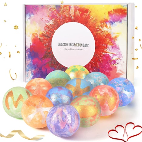 12Pcs Badebomben Geschenkset für Geburtstagsgeschenk