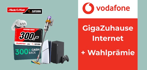 Mit Wahlprämie + 80€ Gutschrift! 🌐🚀 Vodafone GigaZuhause Internet 500 oder 1000 ab eff. 14,87€| z.B. mit PS5