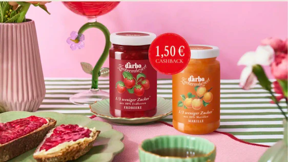 Darbo Zuckerreduziert Cashback Deal (1,50€ zurück!)