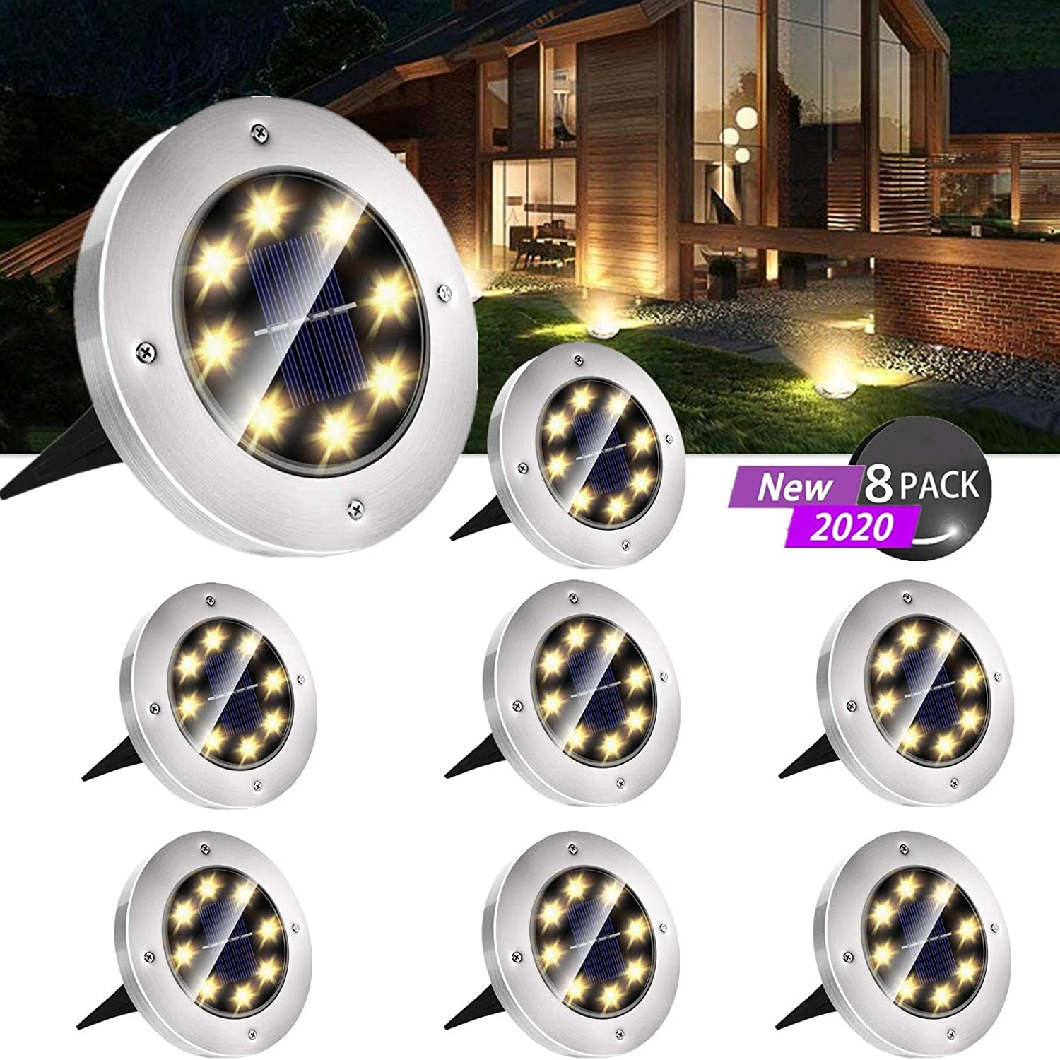 LED Gartenleuchten Solar IP65 Wasserdicht Solarlampen Solarleuchten