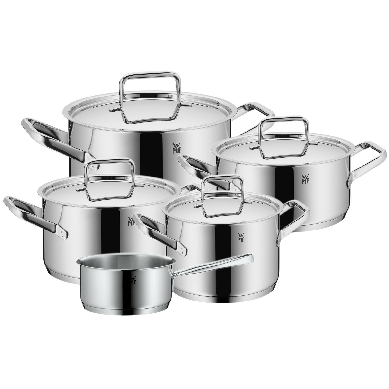 WMF Dimension Trend für 150€ - 5-teiliges Topfset aus Cromargan Edelstahl