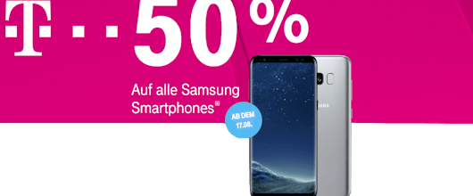 Samsung-Handys zum halben Preis - Telekom-Aktion für Handyverträge