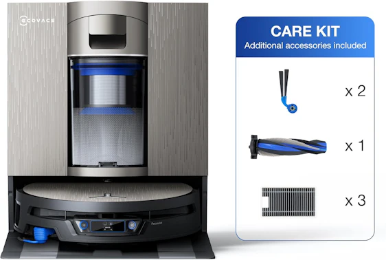 ECOVACS X12S OMNICYCLONE Care kit Saugroboter mit Wischfunktion, 53AW BLAST