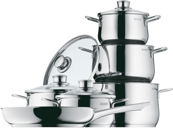 WMF Diadem Plus Kochgeschirr-Set (0730026040) für 140€ - 6-teiliges Edelstahl Kochtopfset, induktionsgeeignet