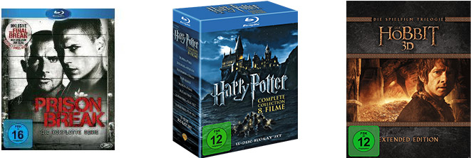 Saturn-Angebote in der Übersicht - z.B. Die Hobbit Trilogie extended Edition - (3D BD&amp;2D BD, Blu-Ray) für 79€