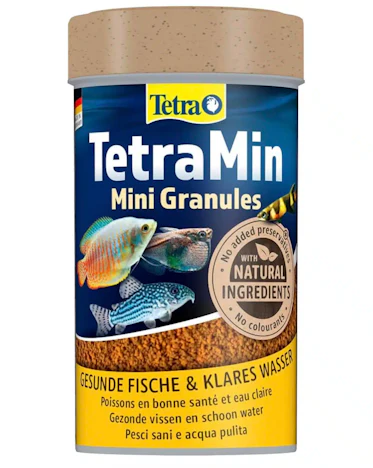 TetraMin Mini Granules - Fischfutter für kleine Zierfische , in Dose 1x100ml für 2,70€(statt 4,79€)