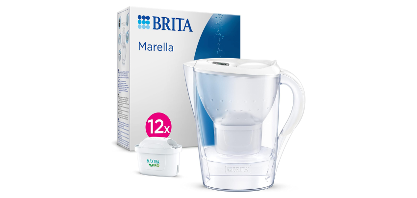Jahresvorrat schnappen! Brita Wasserfilter Marella 2,4L Kanne für 60€ – inkl. 12 Maxtra+ Kartuschen 