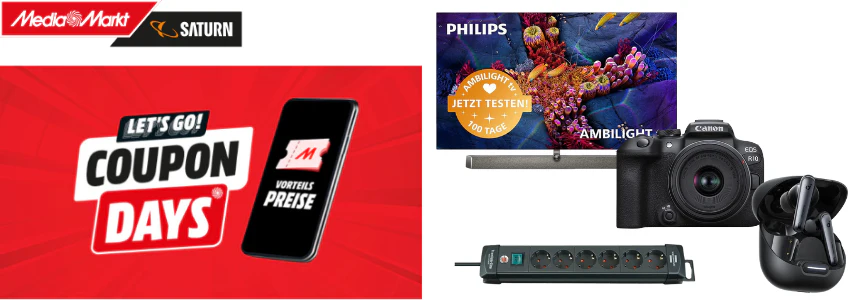 30% Rabatt sichern! Media Markt Saturn Coupon Days