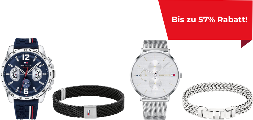 Uhren &amp; Schmuck stark reduziert bei Amazon - z.B.: Tommy Hilfiger Multi Zifferblatt für 87€
