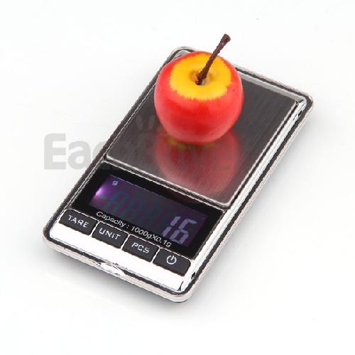 1000g/0.1g Digitalwaage Schmuckwaage Taschenwaage für 4,48€ inkl. VSK