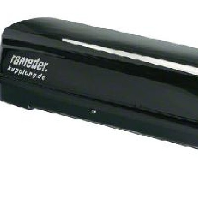 Dachbox 460 Liter Rameder Black Line Skibox schwarz glänzend Dachgepäckbox für 157