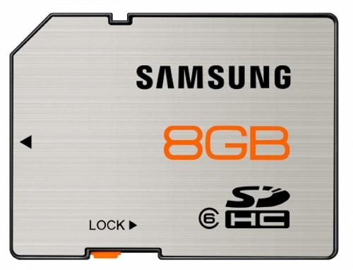 1000 Bilder, 10 Min Film und vieles mehr speichern auf der 8GB Samsung SDHC Speicherkarte