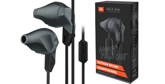 JBL Grip 200 In-Ear Action Sport-Ohrhörer für 10€ - Tasten-Fernbedienung, kompatibel mit Android & iOS *vorbei*