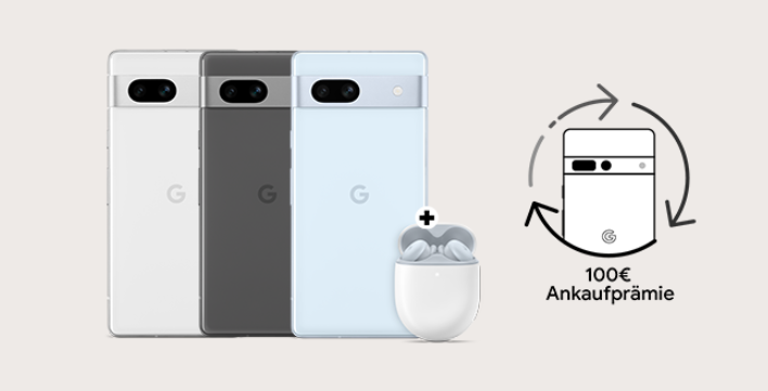 Neu! Google Pixel 7a + Pixel Buds A-Series für 509€ - 6,1" Smartphone, 8/128GB Speicher