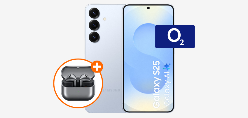 Gratis Galaxy Buds 3 Pro!🎶 Samsung Galaxy S25 für einmalig 1€ im 300 GB o2-Tarif für 39,99€ mtl.
