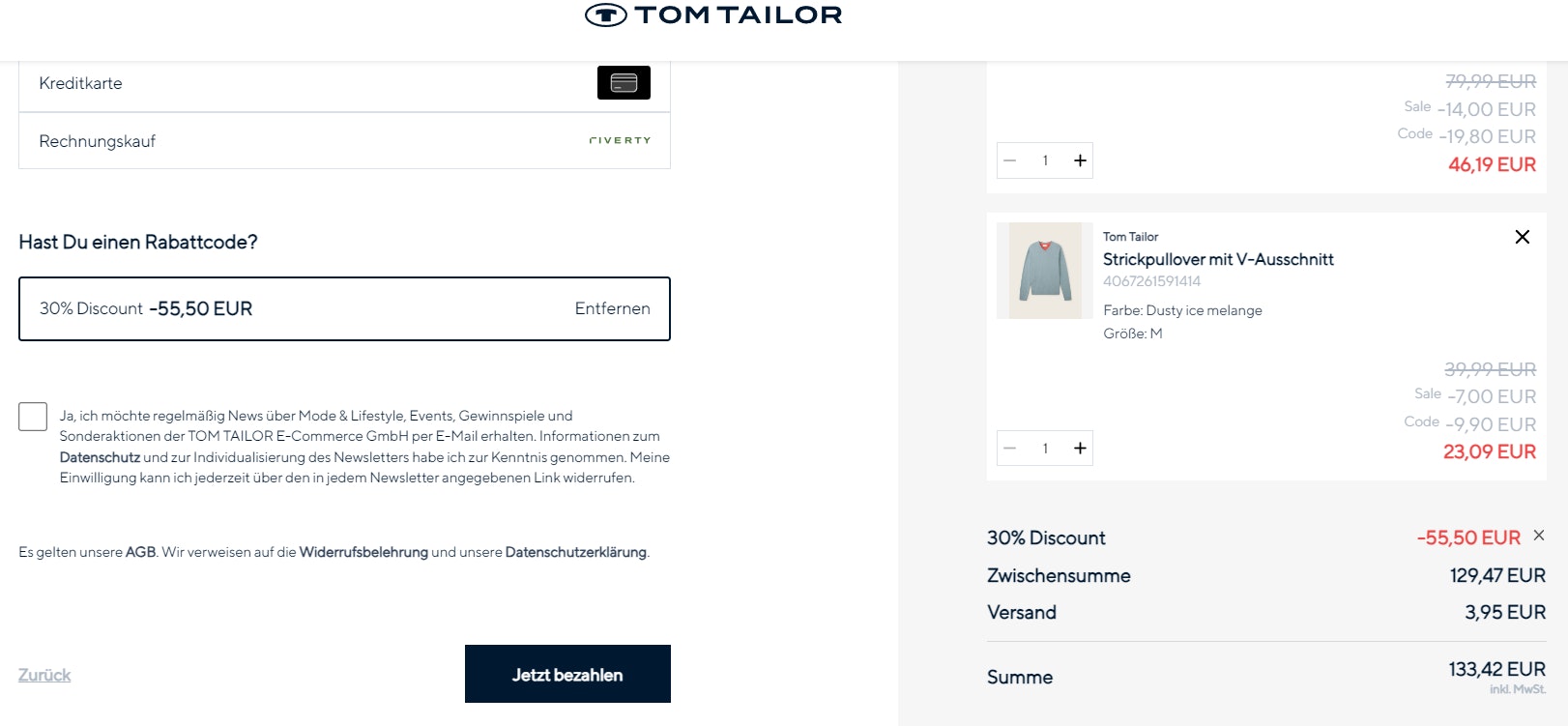 Tom Tailor Gutschein