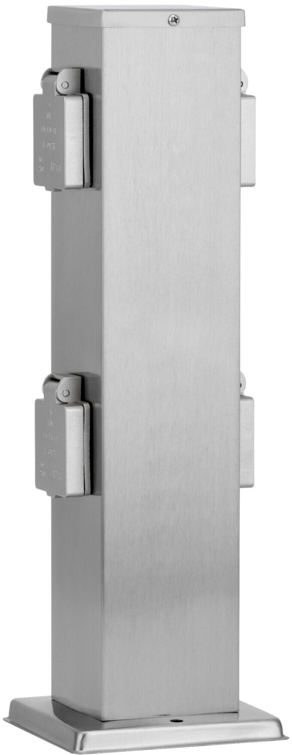 Ledino Outdoor-Stromsäule für 15€ - inkl. 4 Steckdosen mit Deckel