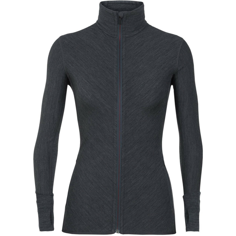 Icebreaker Women&amp;#039;s Descender Long Sleeve Zip jet heather/prism (103900-001) mit 45% Ersparnis