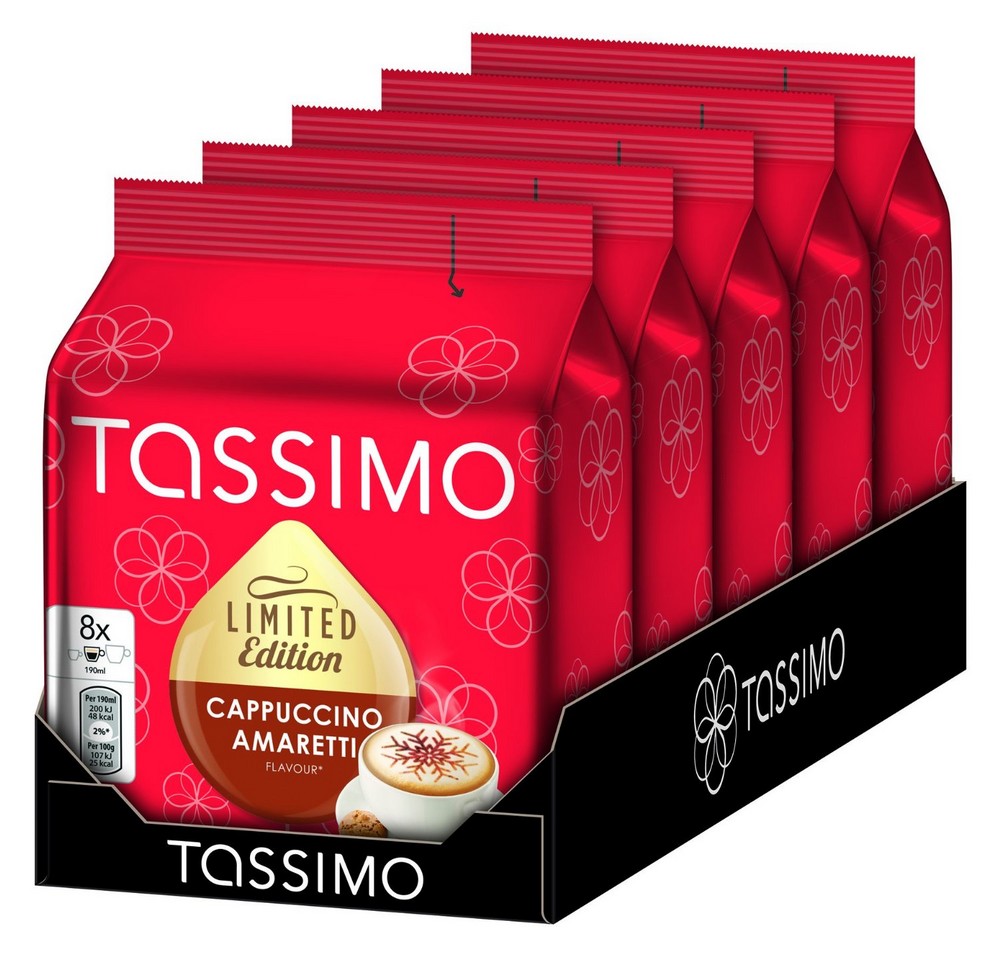 Tassimo Limited Edition ab 17€ - 5er Pack Cappuccino mit Amaretti-Geschmack