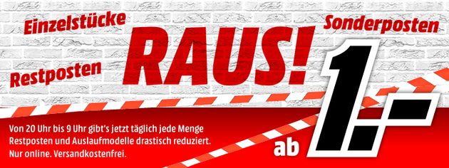 Einzelstücke, Restposten und Sonderposten RAUS bei Media Markt - z.B.Samsung UE40H6600 für 440€ oder UE48H5570 für 349€