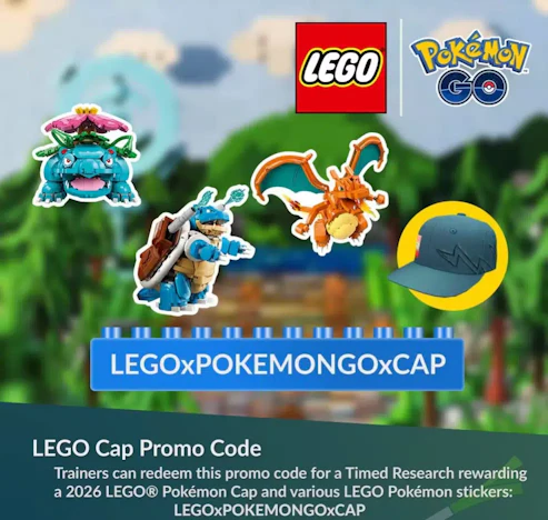 Kostenlose Pokemon Go x LEGO Forschung