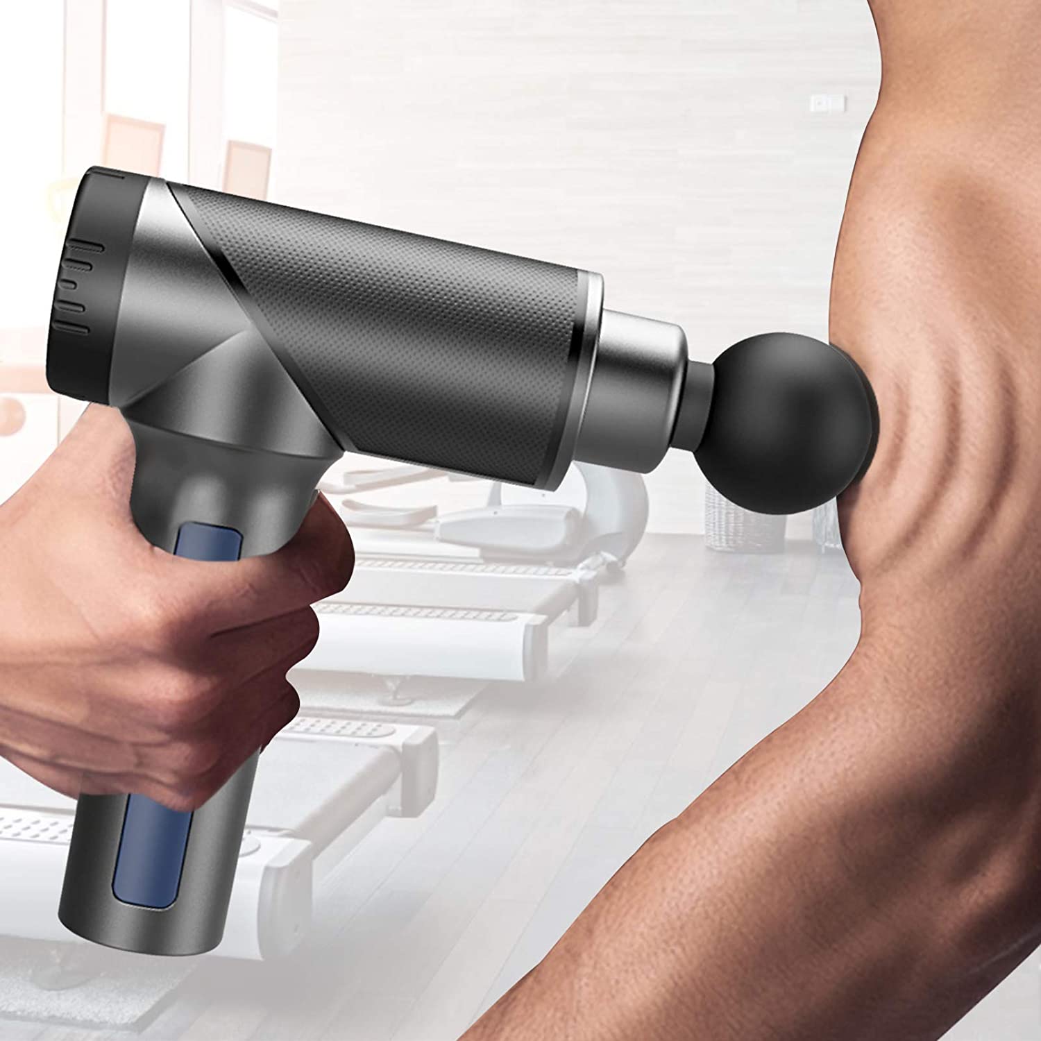 Elektrische Massagepistole mit 5 Massageknöpfen&amp;9 Geschwindigkeiten