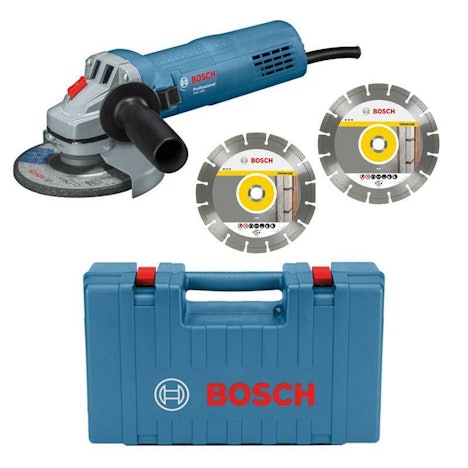 Bosch Winkelschleifer GWS 880 Professional inkl Koffer + 2 Diamant-Trennscheiben