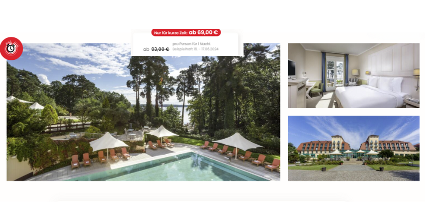 Precise Resort Bad Saarow für 69€ pro Person - Superior Doppelzimmer, Halbpension, Wellnessnutzung