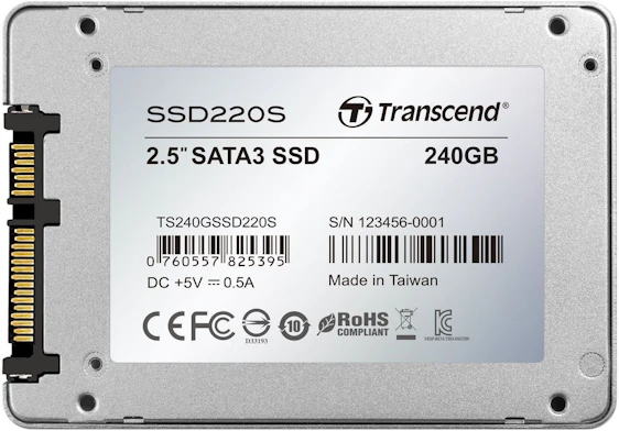 Transcend SSD220S 240GB für 46 EUR inkl. Versand