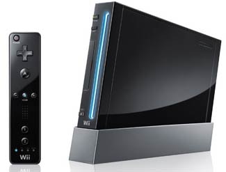 nintendo wiis chwarz
