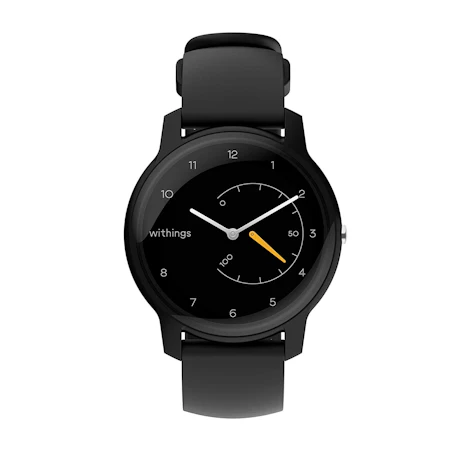 Withings Move Fitnessuhr – Trackt Schritte, verbrannte Kalorien und Schlaf – Wasserdicht mit Connected GPS und Chronographen