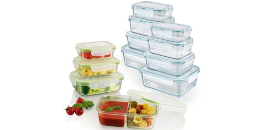 GourmetMaxx Glas-Frischhaltedosen Klick-it für 56€ – 24-teiliges Set, backofengeeignet