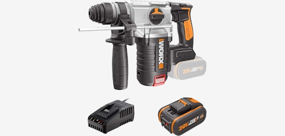 Worx WX380.1 für 130€ - Akku-Bohrhammer, 4-in-1 Funktion, antivibrationsgriff