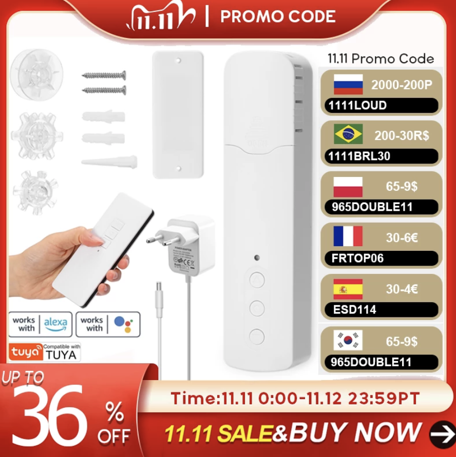 Tuya WiFi M616EGWT Smart Motorisierte Kette Rollos Pull Perle