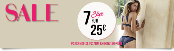 7 Slips für 25€ bei Hunkemöller - versandkostenfreie Lieferung in Filiale